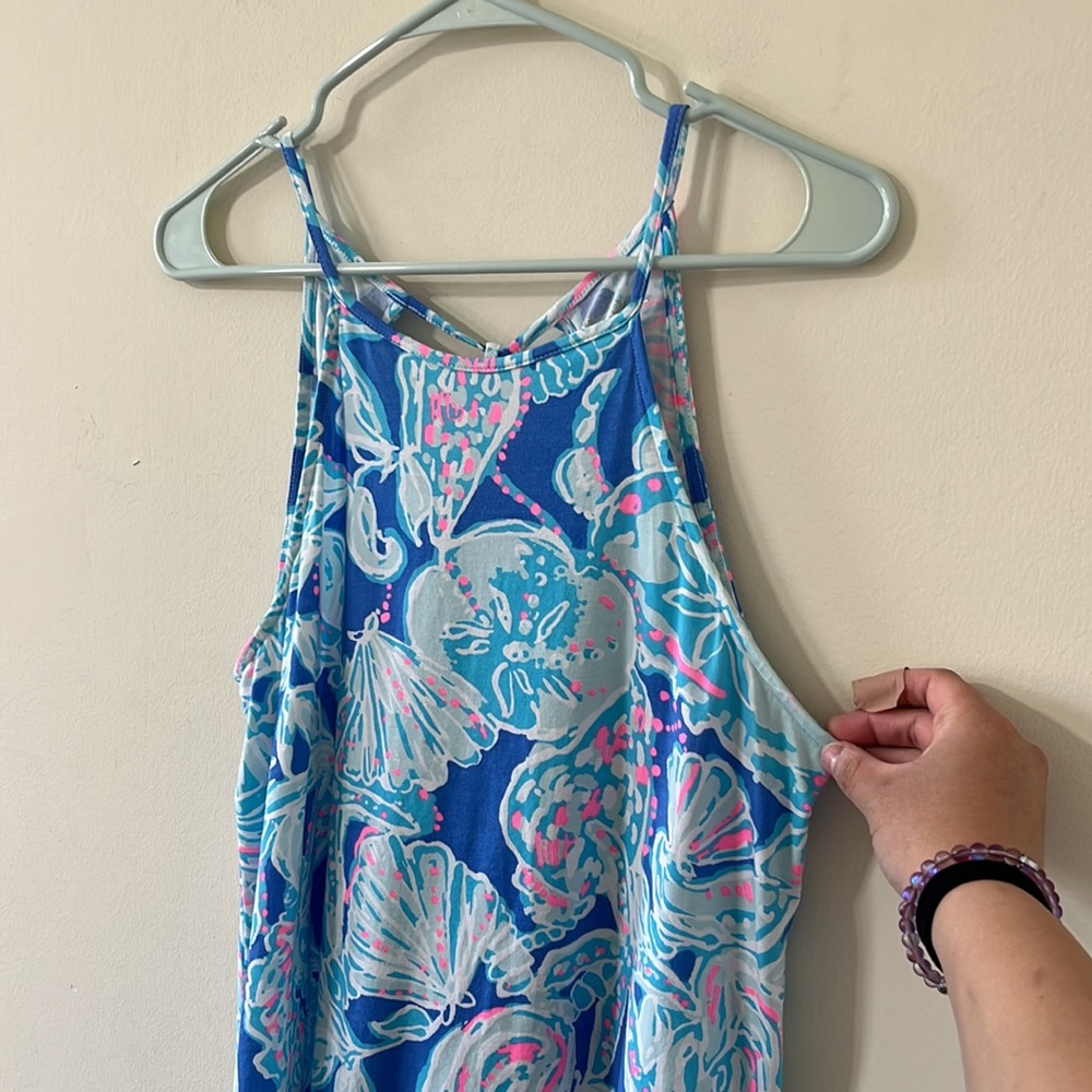 Lilly Pulitzer Margot Top Blue Haven Pop Up Into The Deep Tank Top Size Small - Picture 5 of 10